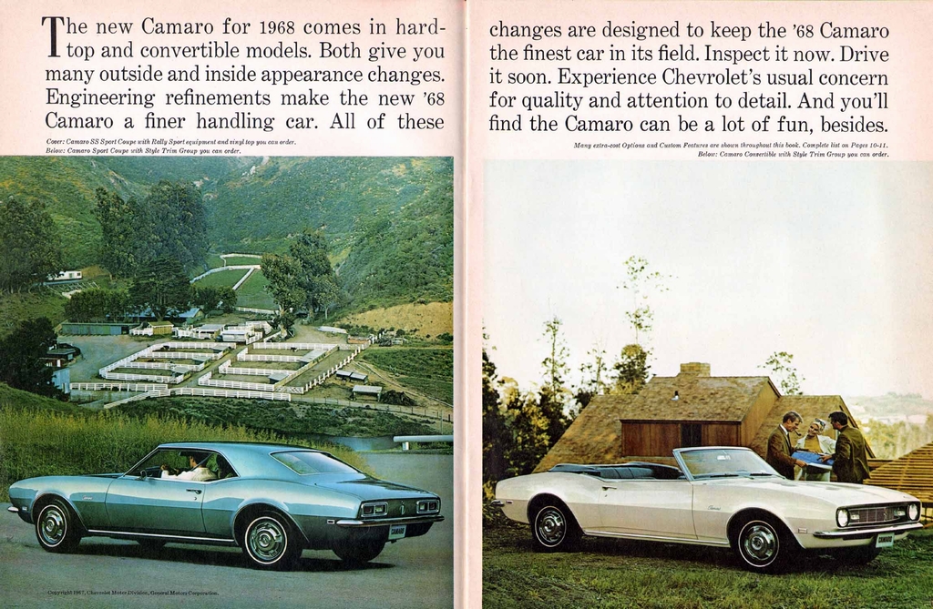 1968 Chev Camaro Brochure Page 18